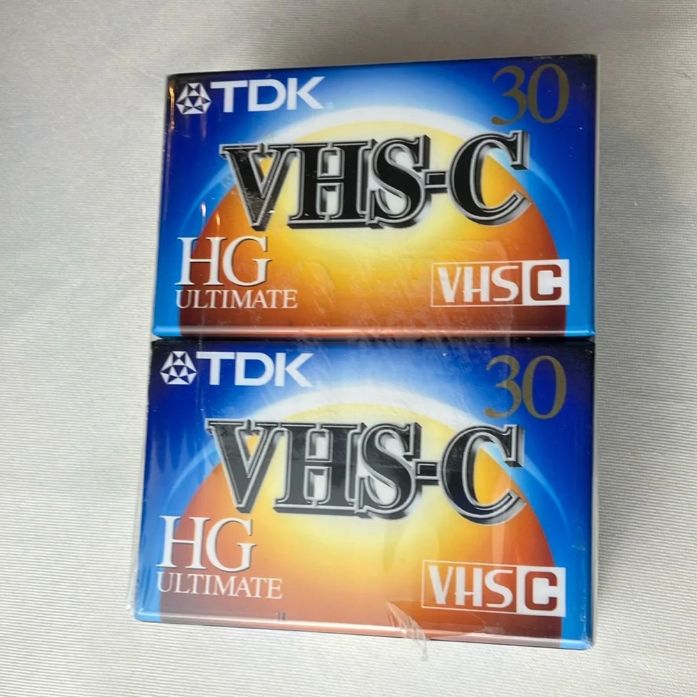 Lot of 4 TDK VHS-C HG Ultimate TC-30 Camcorder Videotape SEALED 4 Pack